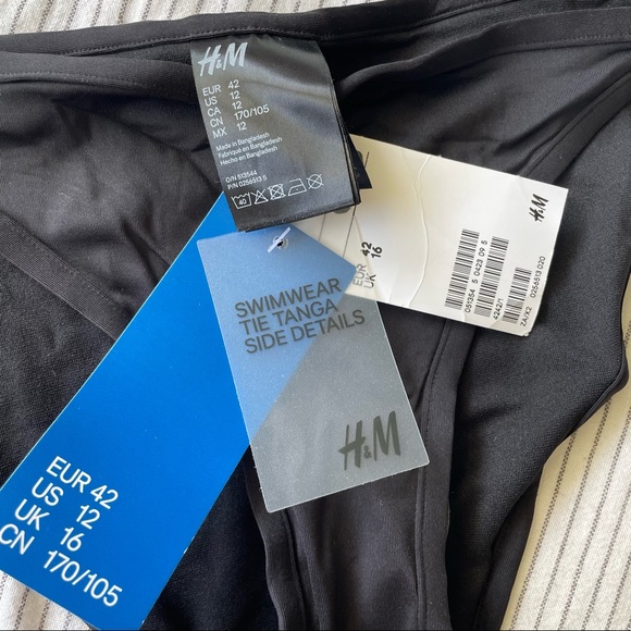 H&M black tie bikini bottoms - Picture 2 of 4
